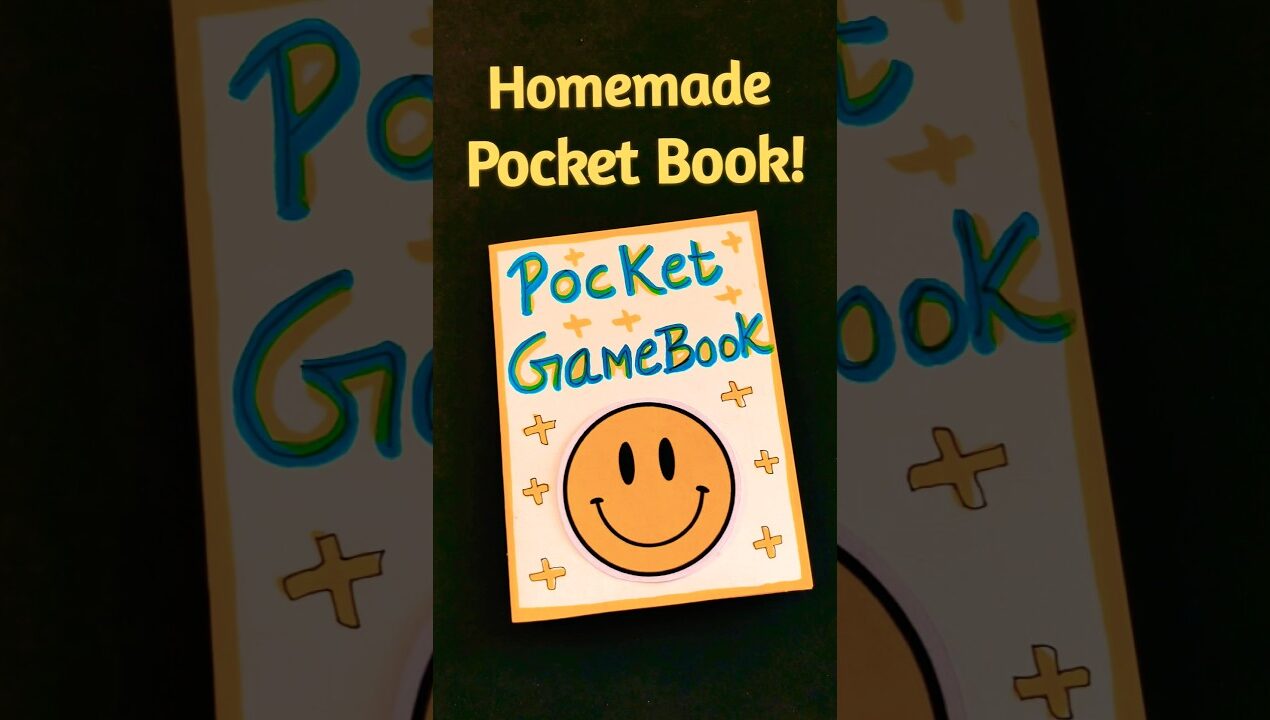 Homemade Pocket Gamebook! 😲🌈 best out of waste/ easy craft ideas/ paper craft #shorts #craft