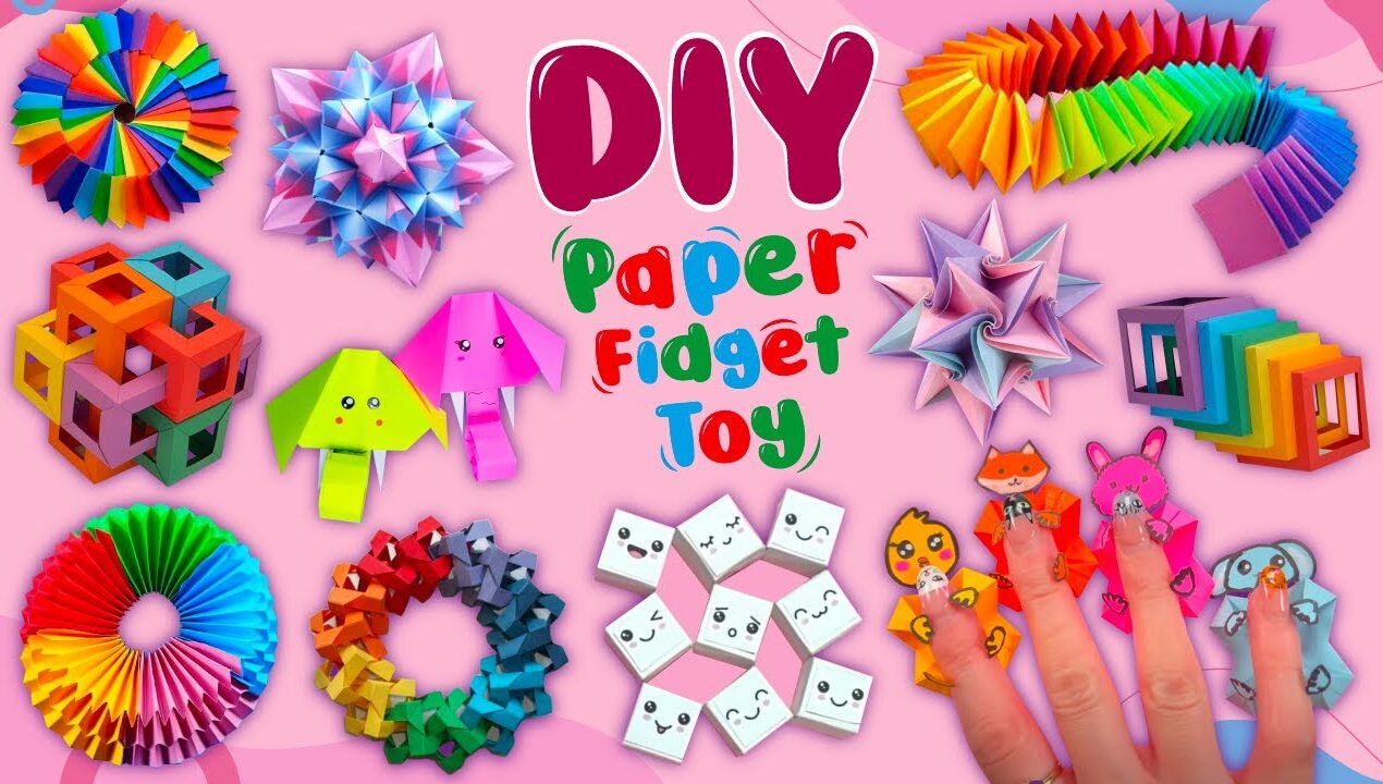 12 DIY Magic Paper Fidget Toy Crafts – Viral TikTok Fidget Videos – How to Make Funny Paper Toys