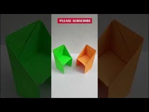 How to make an origami chair step by step | Paper Chair | DIY crafts #Shorts
