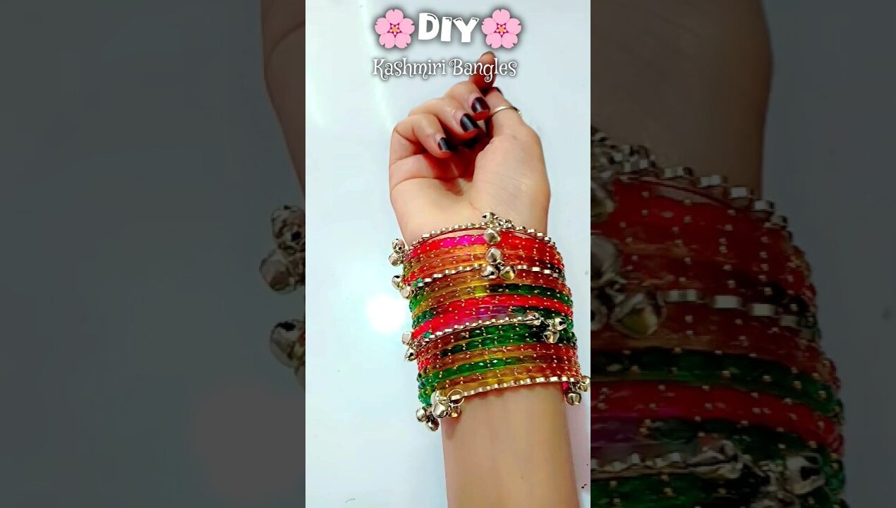 I made Viral kasmiri Bangles | DIY Kashmiri bangles😍 #shorts #trending #viral #kashmiribangles #diy