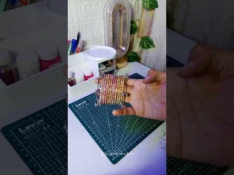 Diy kashmiri bangles 💅🦋 | #shorts #diy #viral #trending #handmade