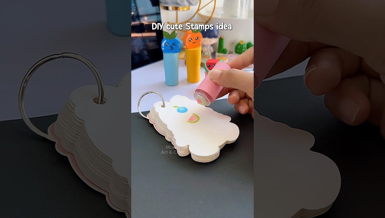 DIY Stamps Idea😍✨#shorts #art #diy #muktaartandcraft #youtubeshorts