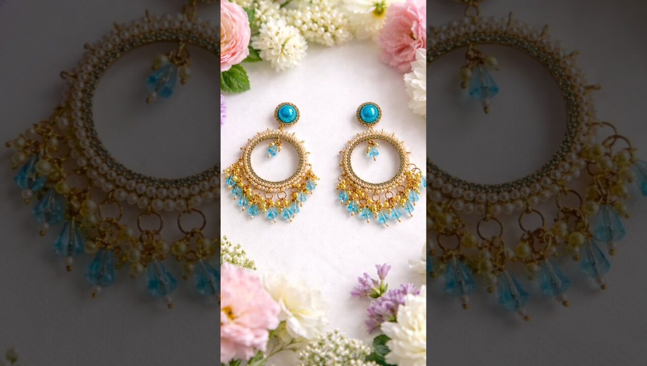 beautiful 😍diy earrings #diy #craft #jwellery #earrings #viral #shortsvideo