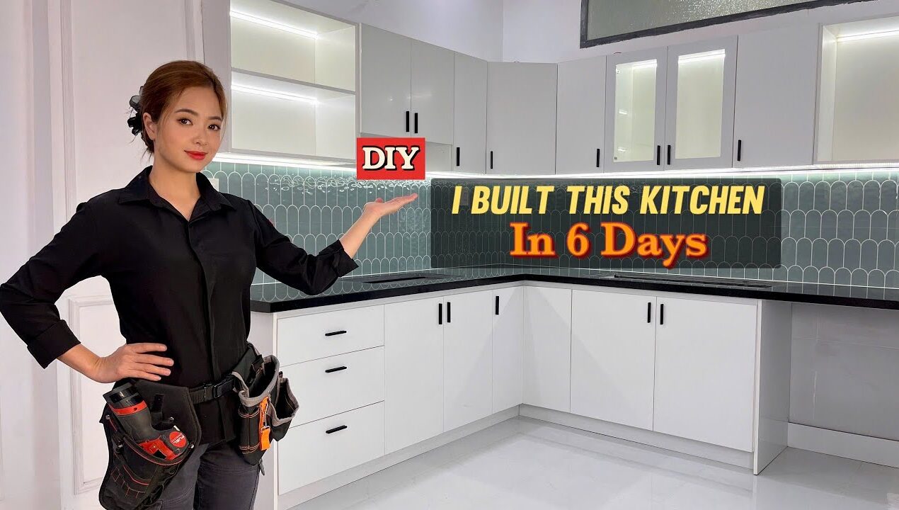 I Built This Kitchen in 6 Days With Simple Tools — DIY Kitchen Build (Step by Step)