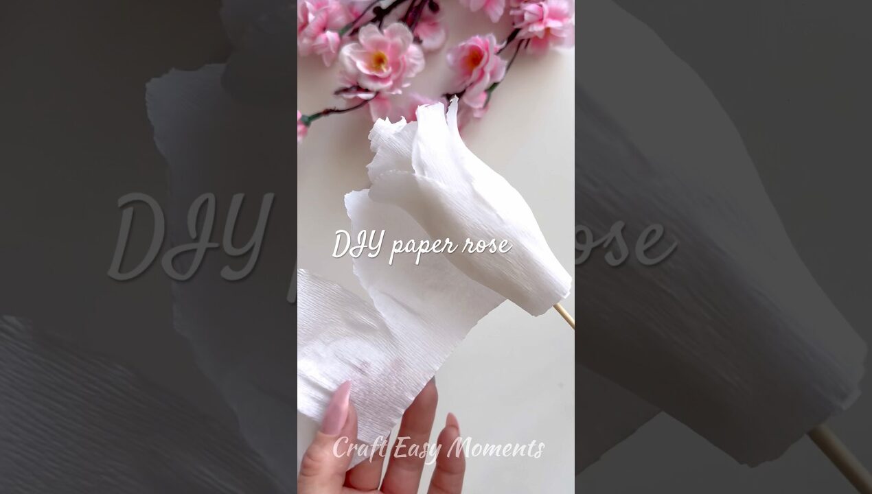 DIY paper rose 🌹 #diy #craft #diyideas #craftideas ##handmade #flowers #aesthetic #shorts #youtube