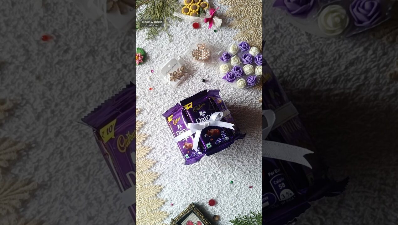 DIY Chocolate Gift Ideas 💜। #gift #diy #viralnow #trendingshorts