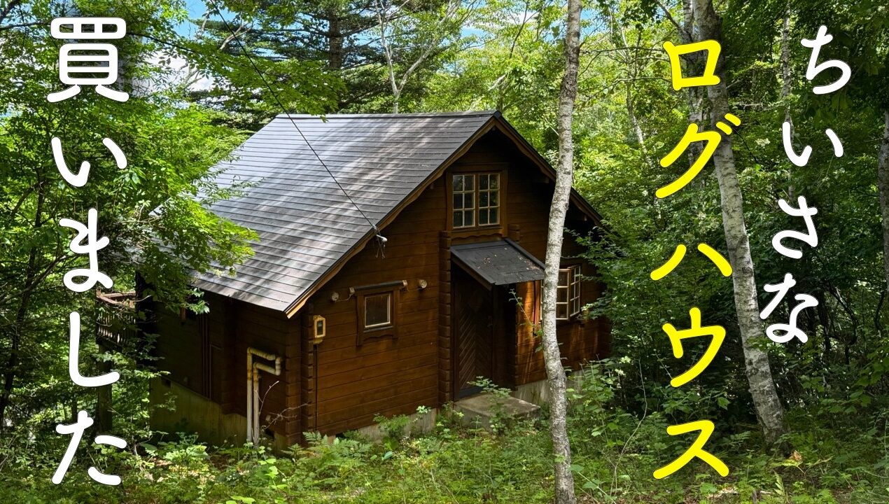 【#1】 築34年のちいさなログハウスを購入 素人DIYリフォームへの道スタート