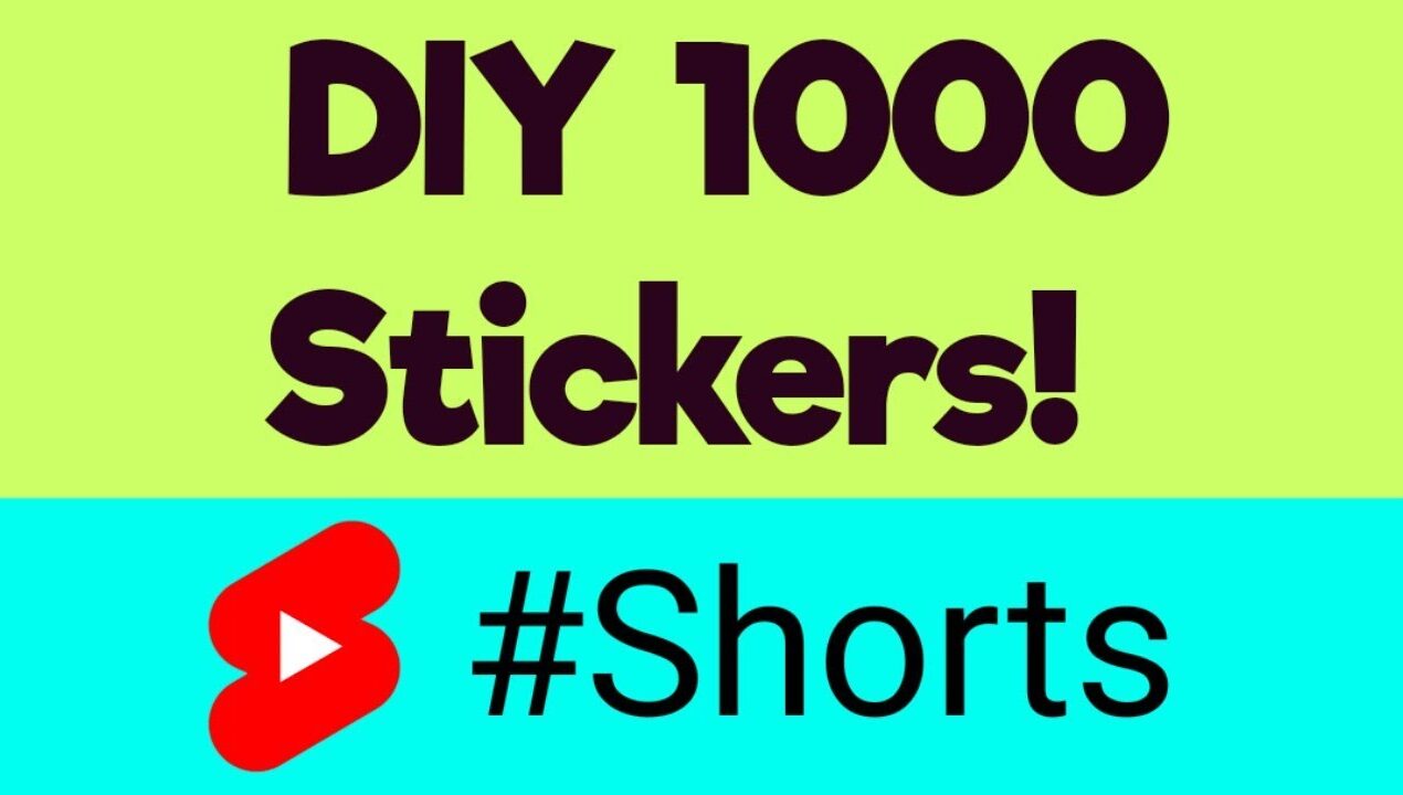 DIY Handmade Stickers 💞 #shorts #sticker #craft #ashortaday