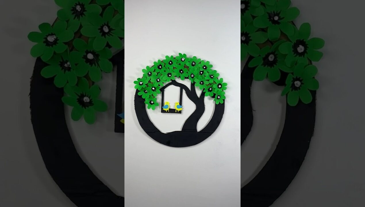 2 Beautiful Wall Hanging DIY with Colour Paper | Easy Craft ✨#osmcraft