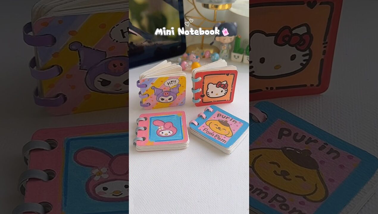 Mini Notebook 💖✨#shorts #art #diy #muktaartandcraft #youtubeshorts