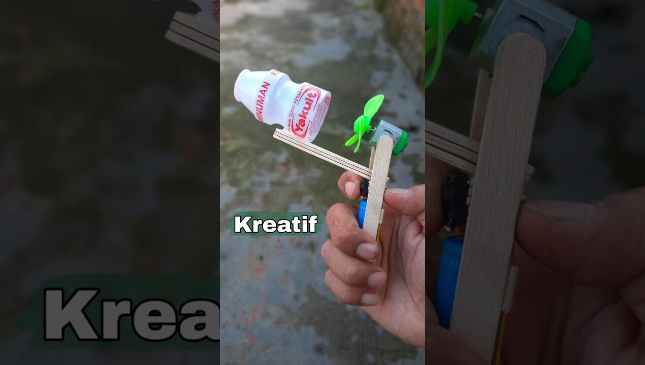diy botol yakul menjadi gelembung elektrik #diy  #idebarangbekas #mainankreatif #tutorial #toys