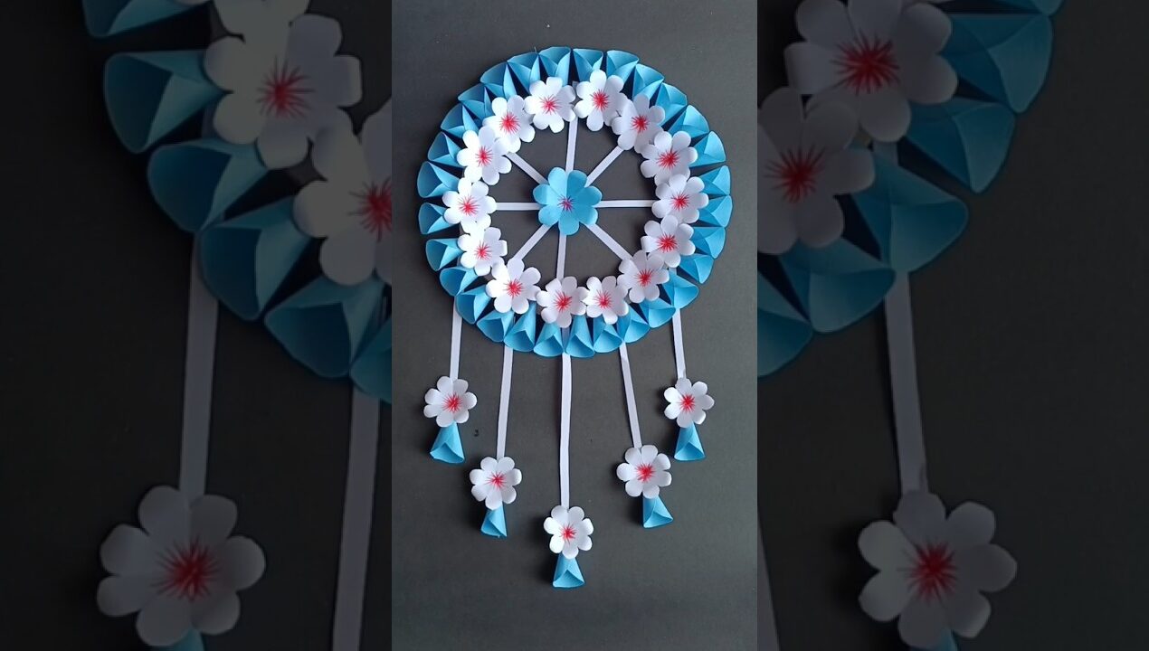 Easy and Quick Paper Wall Hanging Ideas / A4 sheet Wall decor / Cardboard  Reuse /Room Decor DIY