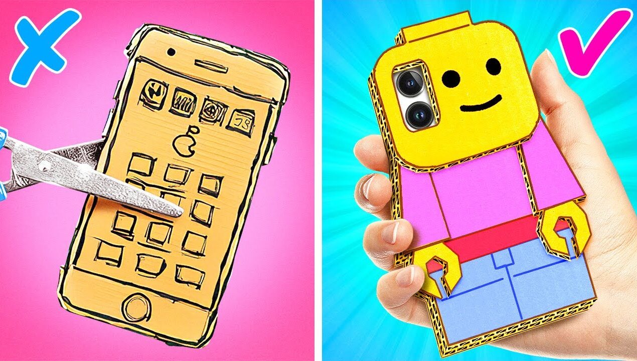 Amazing Paper Crafts with a DIY Cardboard Printer📱 Make Your Own Phone Case