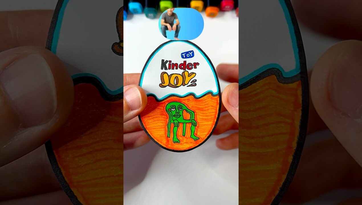 DIY Karkirkurkarkarkar Kinder Joy | Paper Craft Ideas #shorts #papercraft