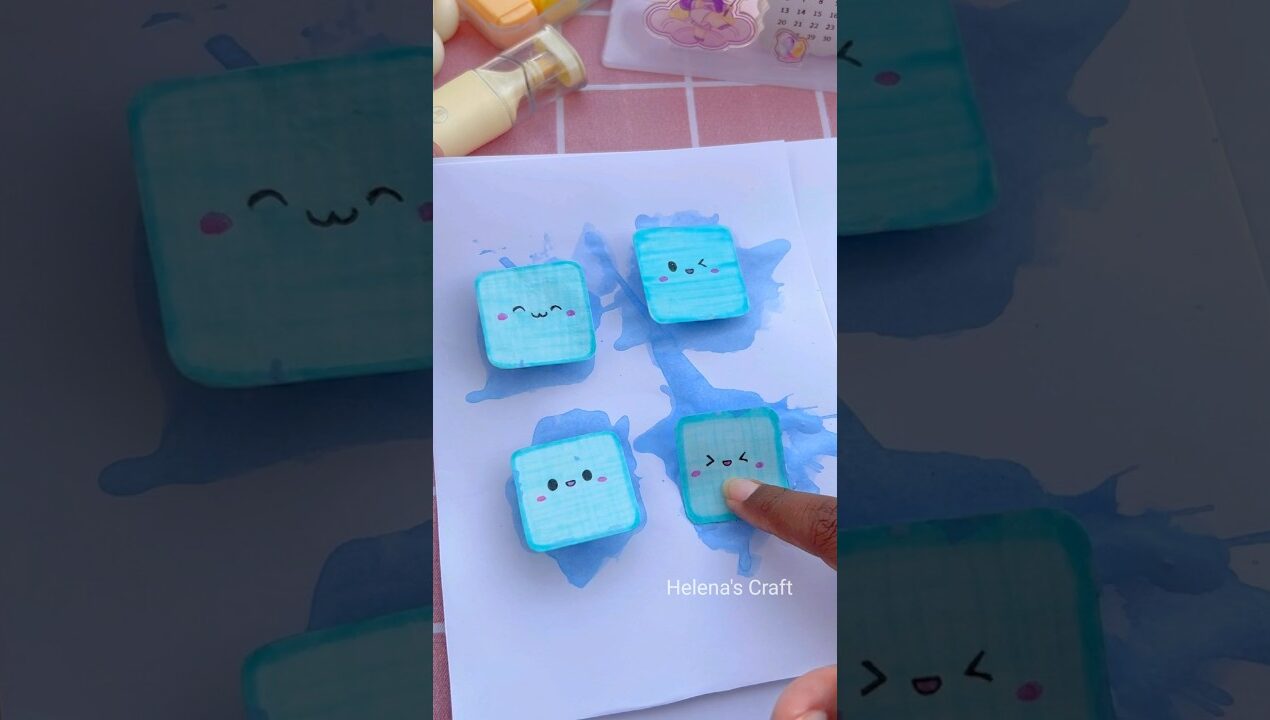 DIY paper craft 🧊🥶 #shorts #miniature #miniaturecrafts #youtubeshorts #craft #miniatureworld #diy