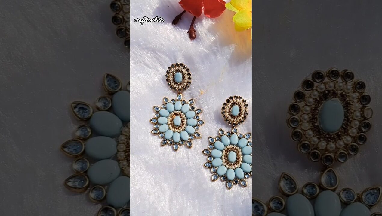 Diy Earrings #@MansisHandmade #earrings #trending #trendingshorts #viral #diy #handmade #shorts