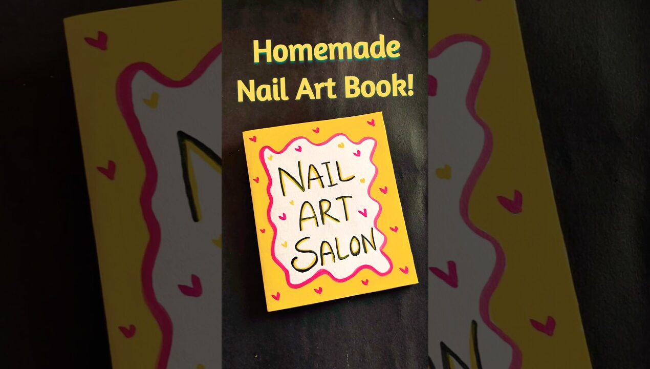 DIY Homemade Nail Art Book 😲🌈best out of waste/ easy craft ideas/ paper craft idea #shorts #craft