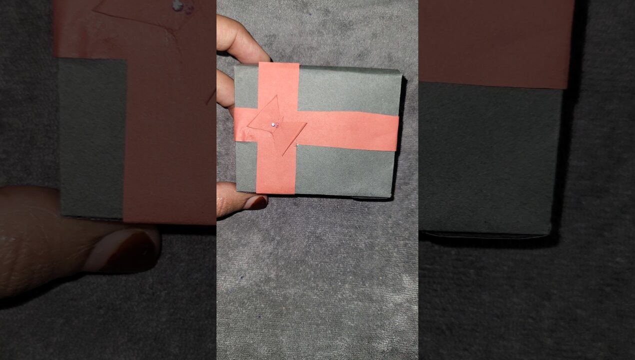 Craft paper giftsbox 🎁 ideas |DIY giftbox #ytshorts #shortsfeed #papercrafts #art #giftbox #gift