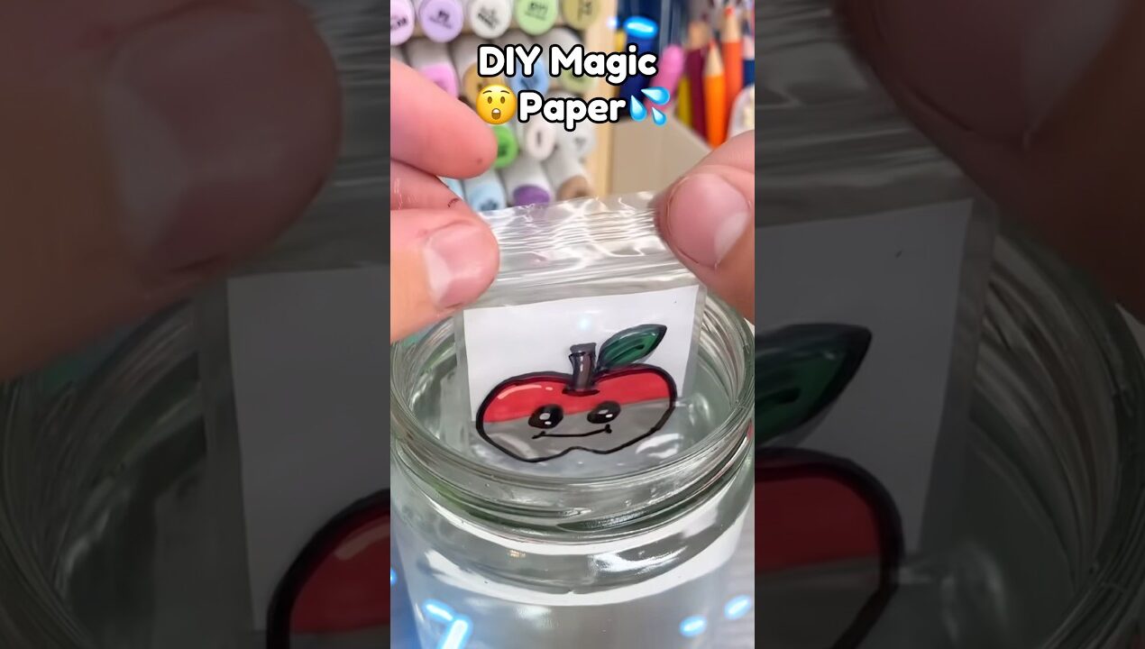 😲Cute Diy Magic Paper💦!? #papercraft #cutecrafts #crafts #craft #cute #diy