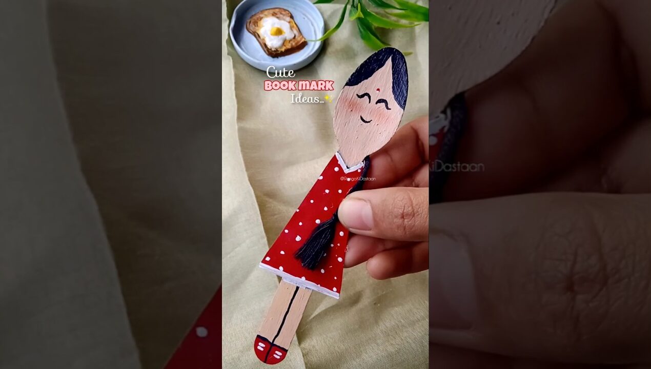 😍Cute BOOK MARK Ideas✨#diy #craft #art #shorts #ytshorts @RangoKiDastaan