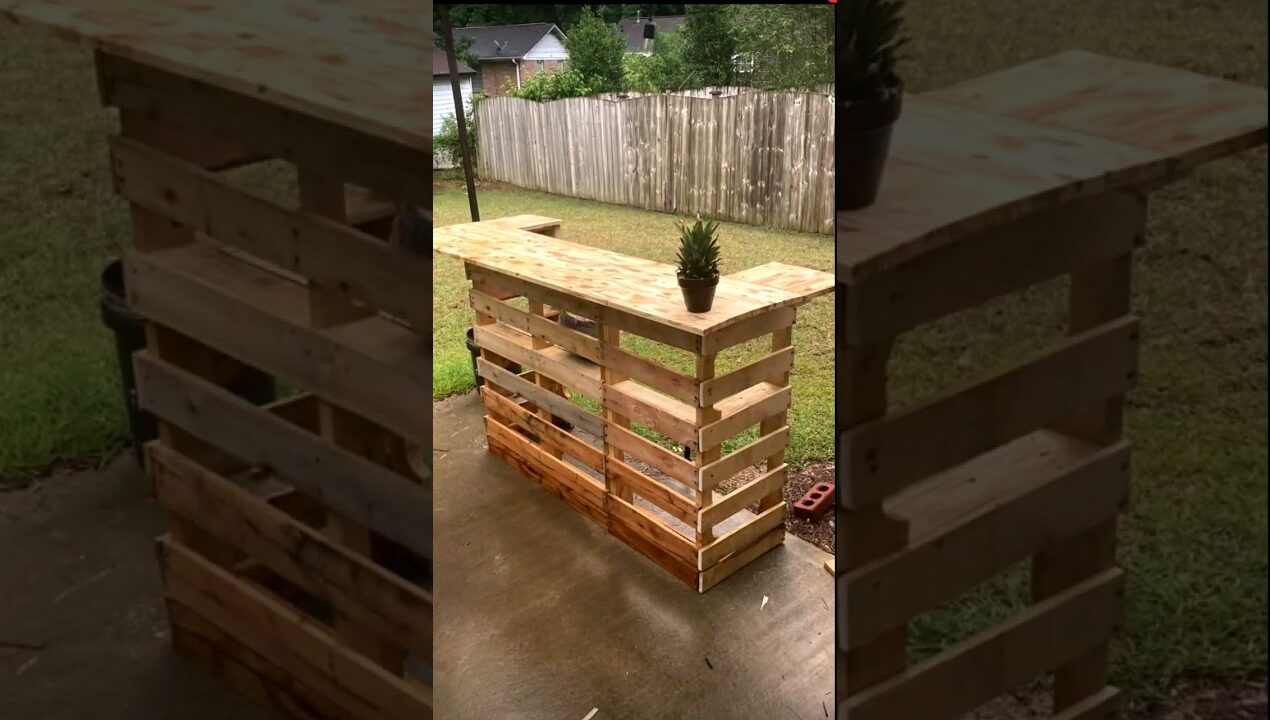 DIY pallet bar ideas #youtubeshorts
