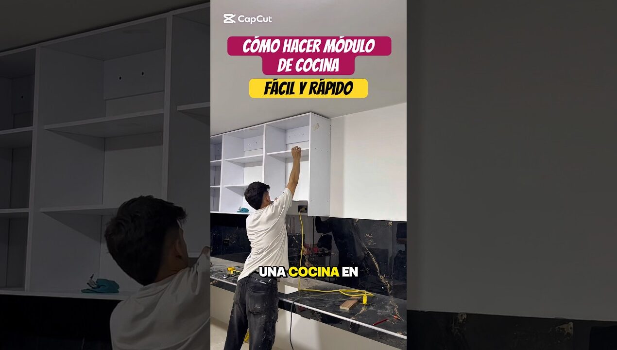 Cómo hacer un módulo de cocina FÁCIL Y RÁPIDO 😳 #asmr #diy #módulos #kitchendesign