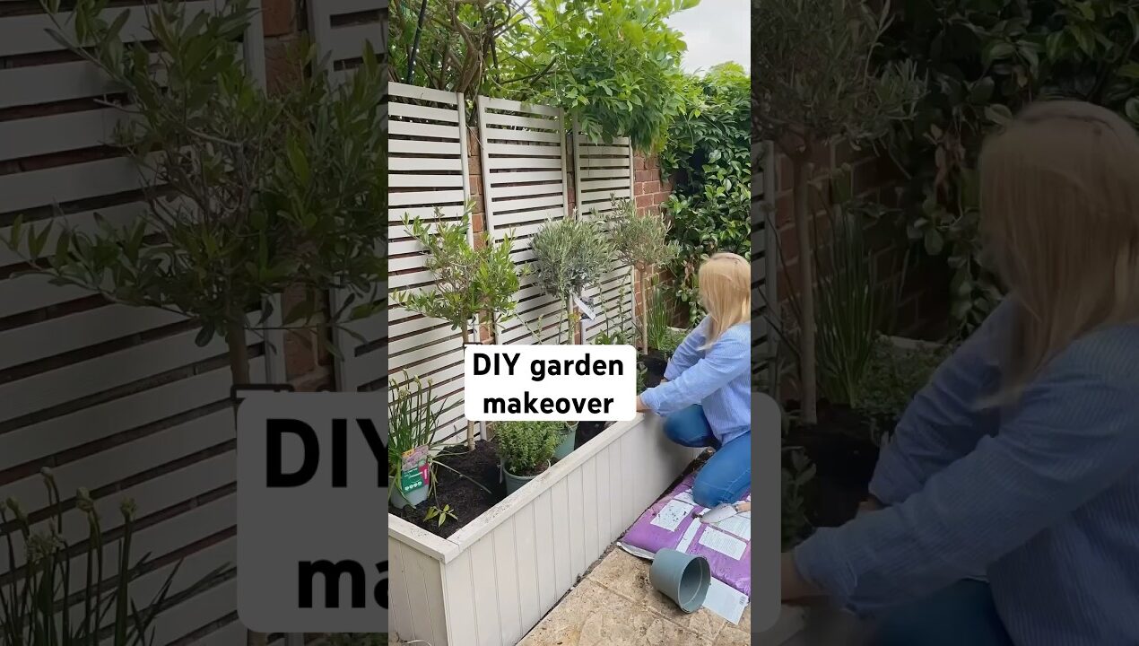 DIY garden makeover – #diygardening #diy #beforeandafter #gardening