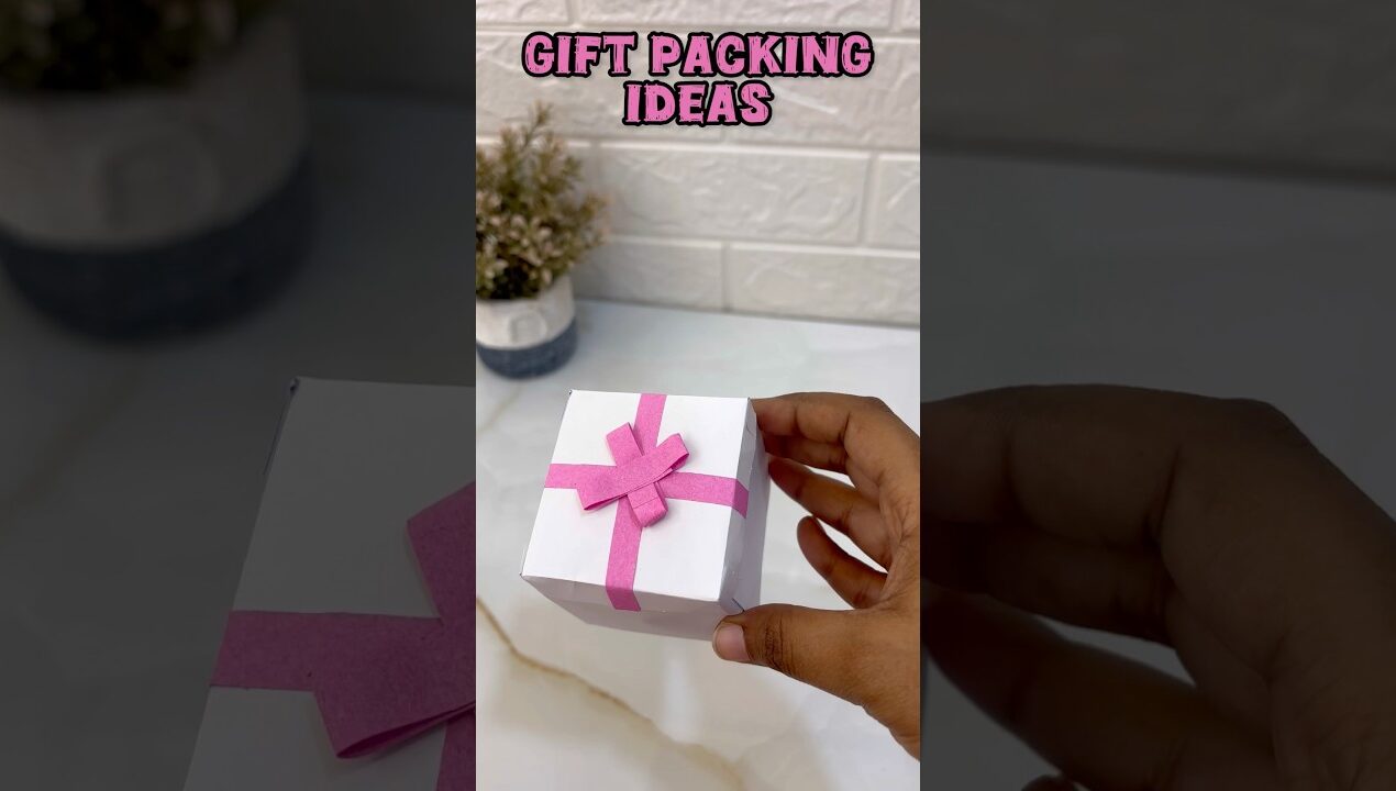 1-Min Gift Packing Box with Just Paper 🎁 | #shorts #craft