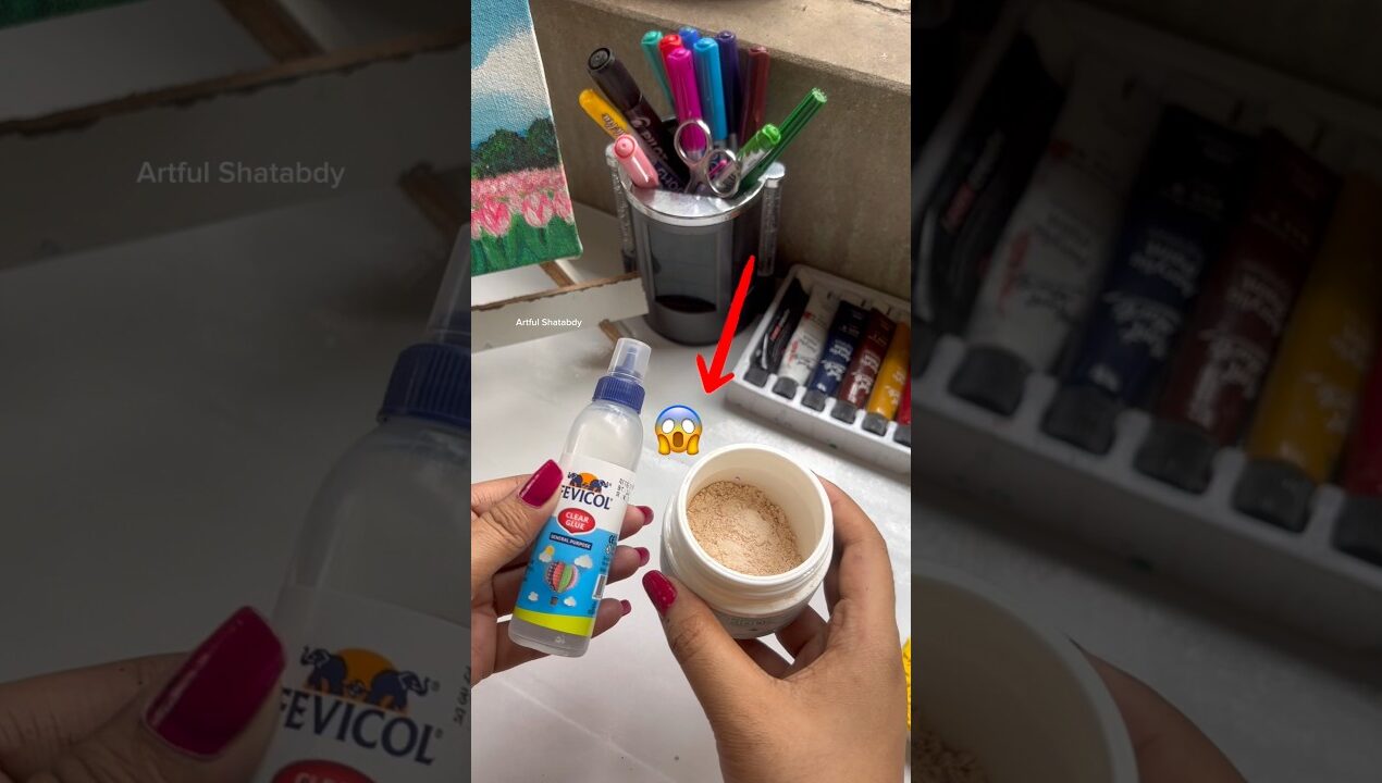 Homemade gesso making😱easy!!#shortsfeed #shorts #viralvideo #fyp #diy #voiceover #viral #painting