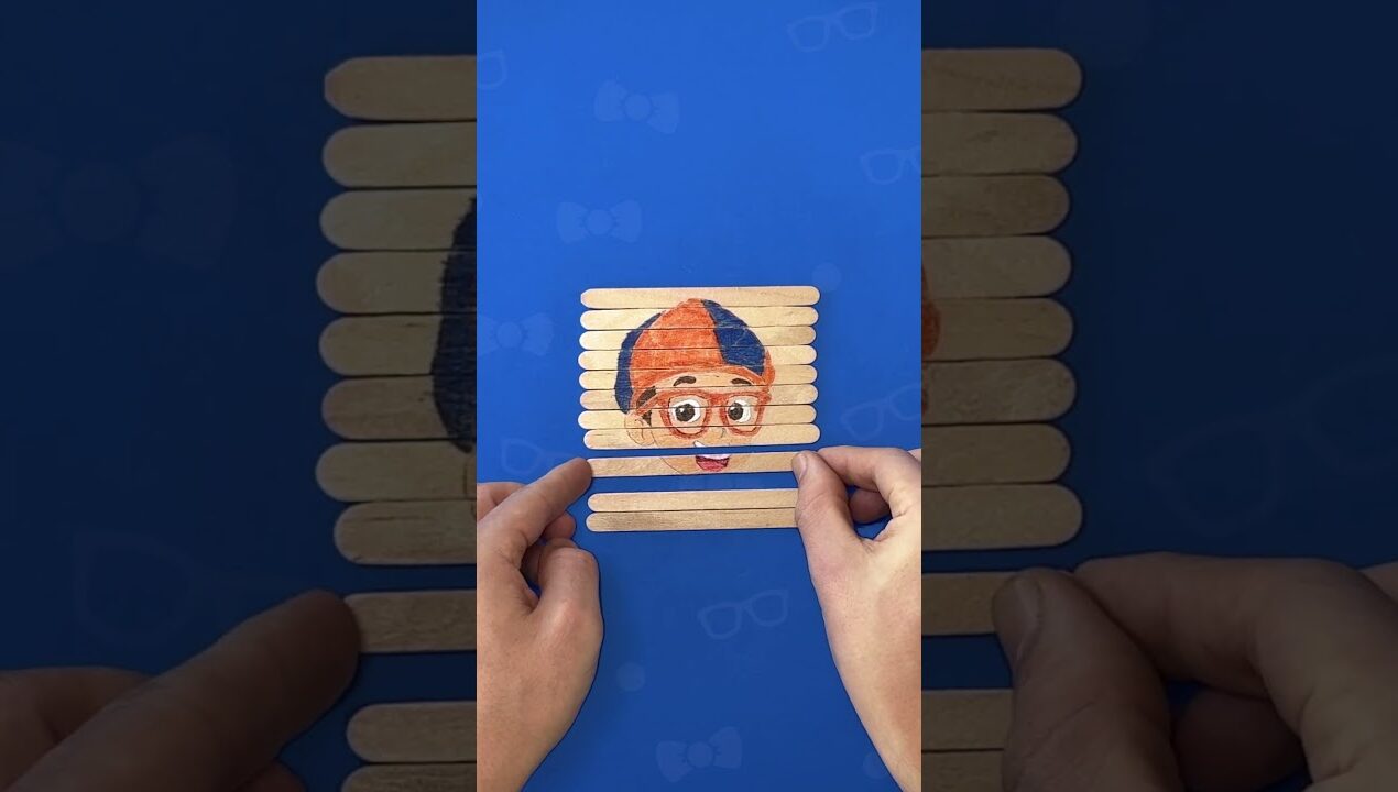 Who is that? Blippi PUZZLE CHALLENGE 🧩! Kids Crafts! #shorts #diy