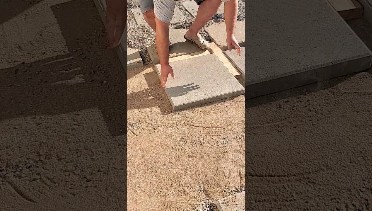 Transform your yard with DIY patio pavers #diyprojects #outdoorprojects