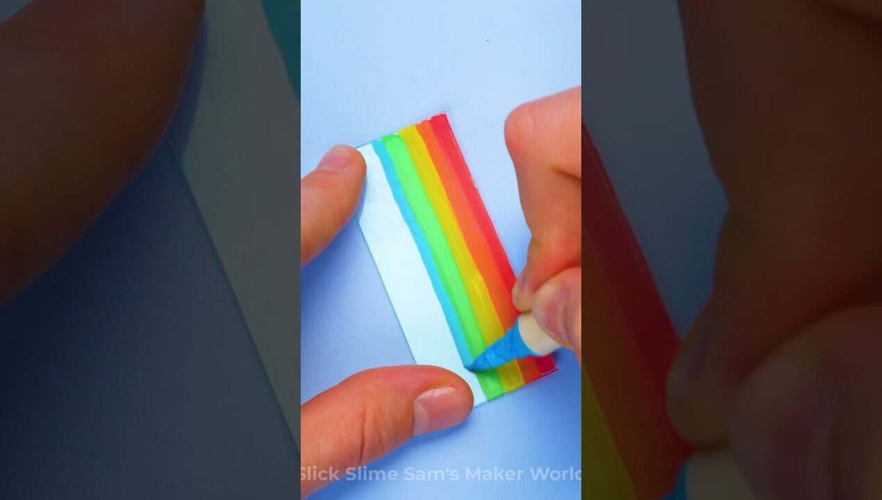 Stretchy Cheese Rainbow Toast DIY 🌈🧀#Forkids #Fun #Crafts
