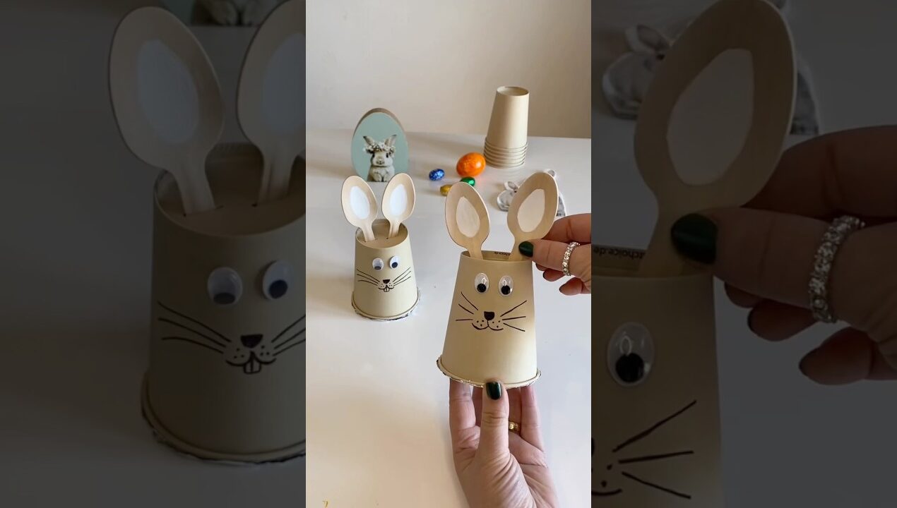 Cute Easter Bunny Idea 🐰 Quick & Easy DIY for Kids.