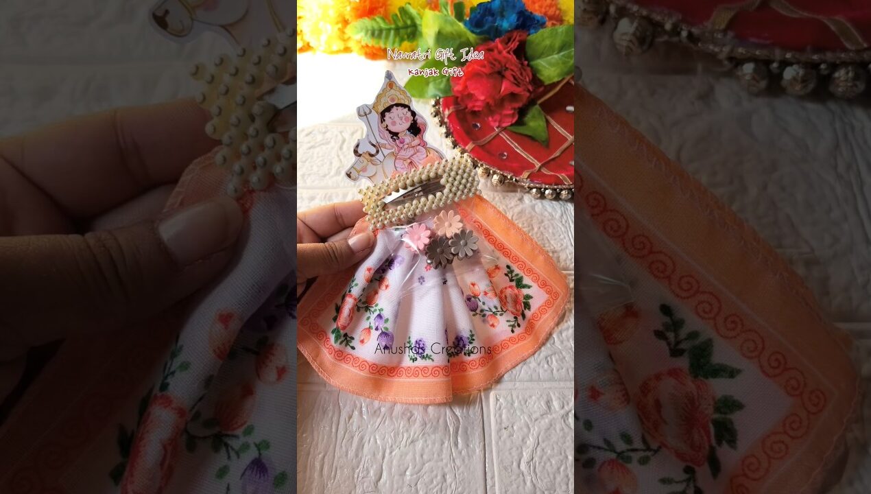 Kanya Pujan Gift Idea | DIY Navratri Kanya Pujan Return Gift | Easy Handmade Gift for Kanjak #shorts