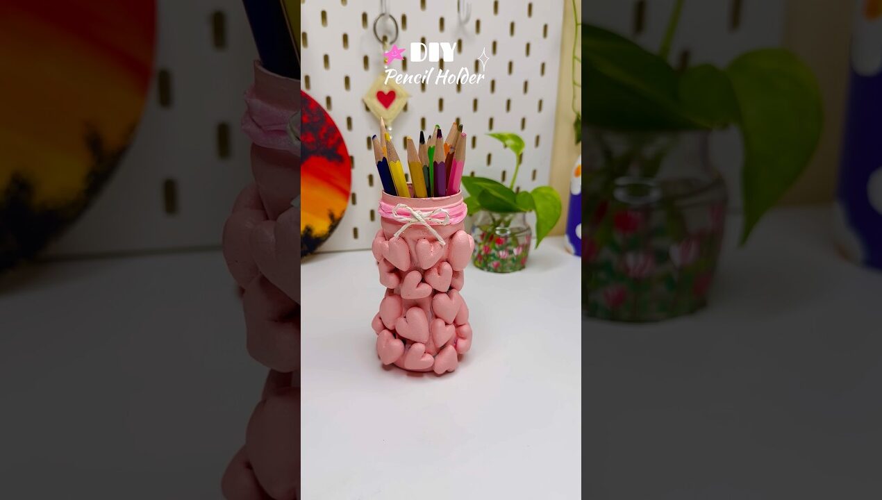 DIY Pencil Holder ✨#diy #craft #creative #handmade #viralvideo #craftideas #shorts #viralshorts