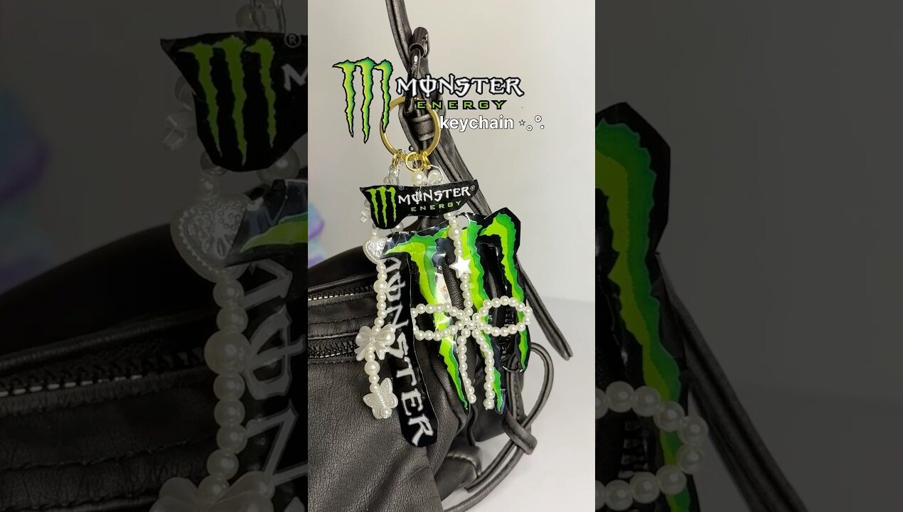 DIY Monster Keychain💚🖤