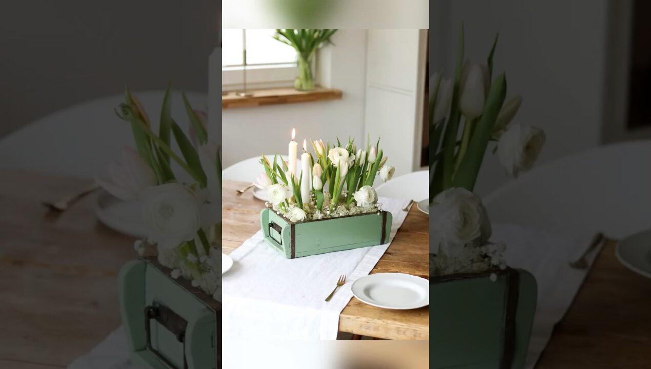Lust auf eine Frühlingsdeko? 🌷 #diy #frühling #tulpen #diydecor