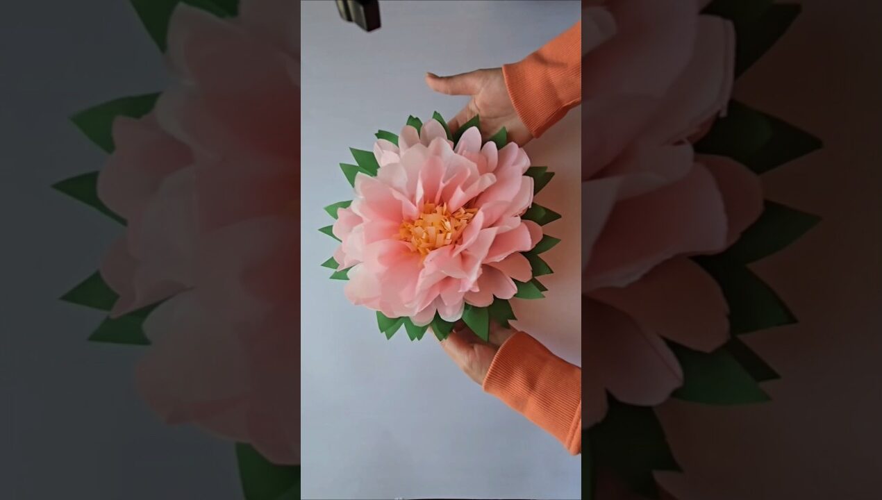 Beautiful Tissue Paper Flower Ideas | Easy DIY Paper Flower 🌸 #Shorts |