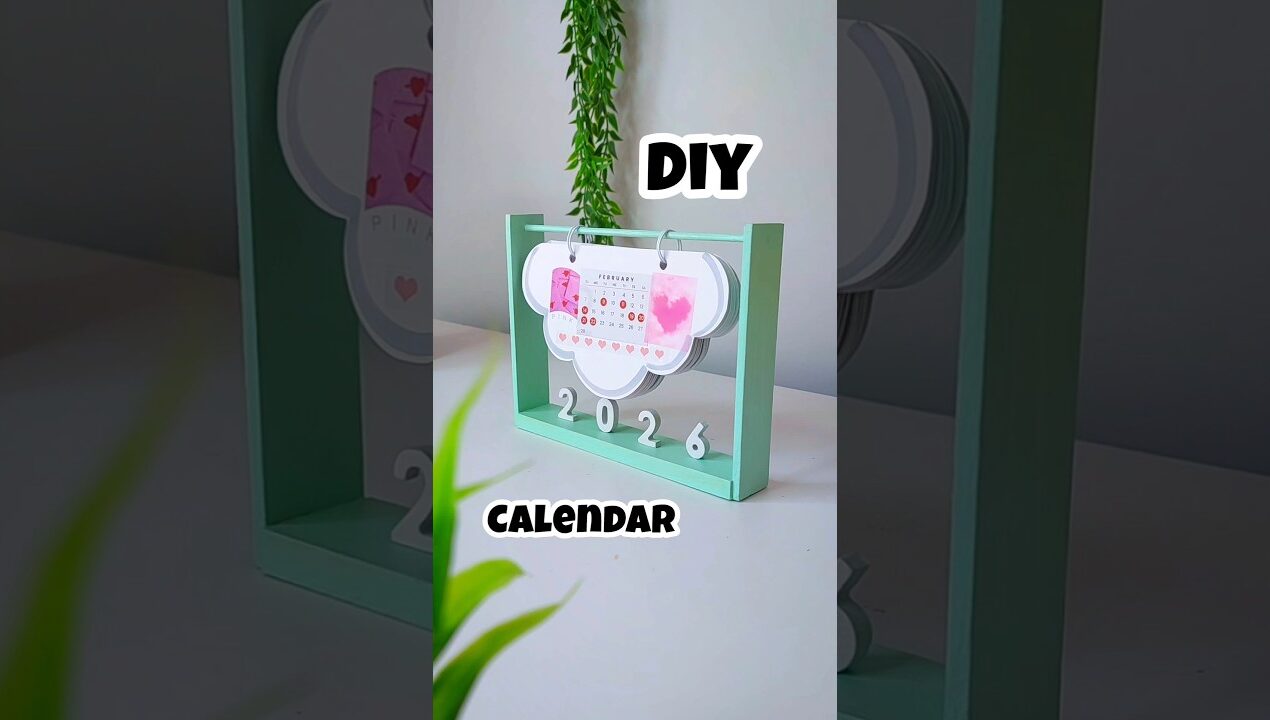 New Year Calendar DIY 2026 #DIY #newyear #calendar #craft