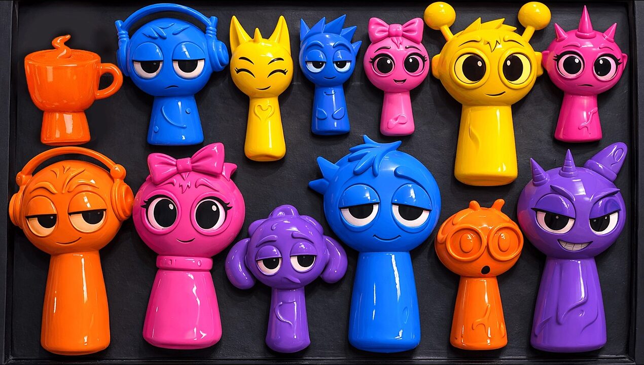 💖Paper DIY💖 Making Clay Incredibox SPRUNKI Unboxing | ASMR