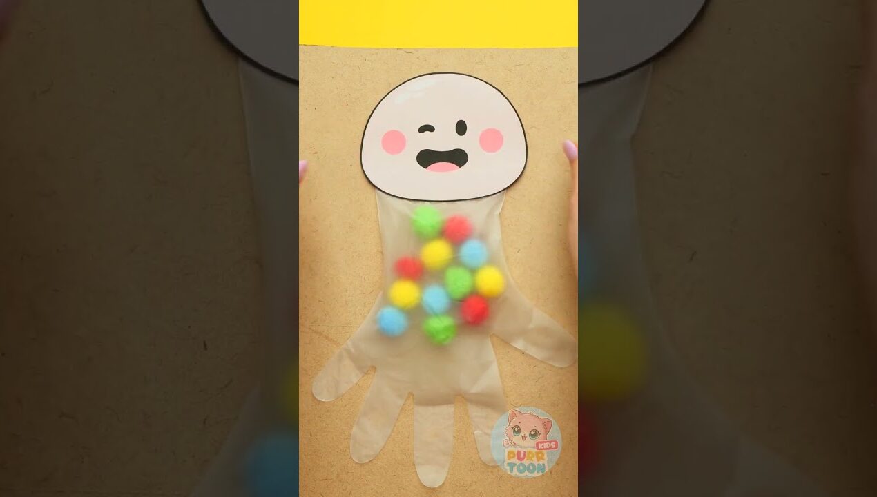 🐚 Craft a Paper Octopus! 🐙 Cute and Fun Toy DIY! ✂️