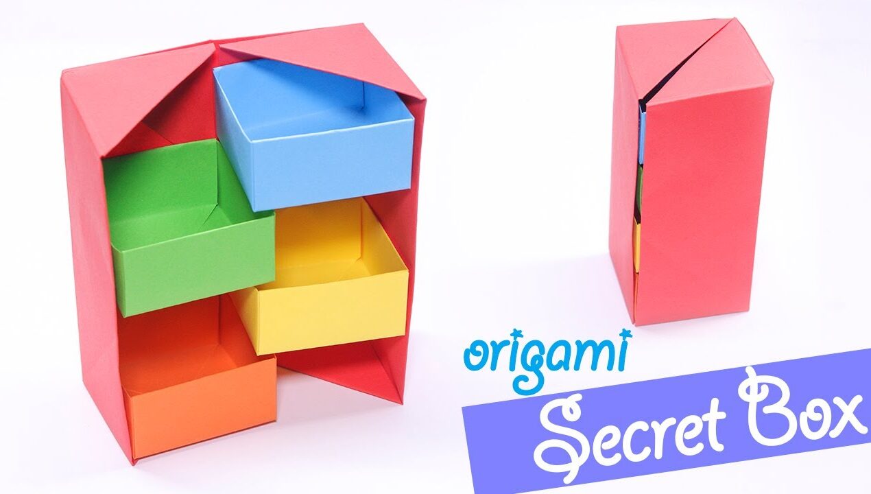 Origami Secret Stepper Box Tutorial –  DIY – Paper Craft