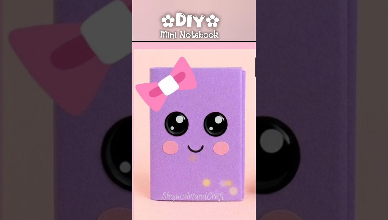 No Glue ❌ No Tape DIY cute mini notebook📒 #shorts #trending #viral #diy #mininotebook #handmade