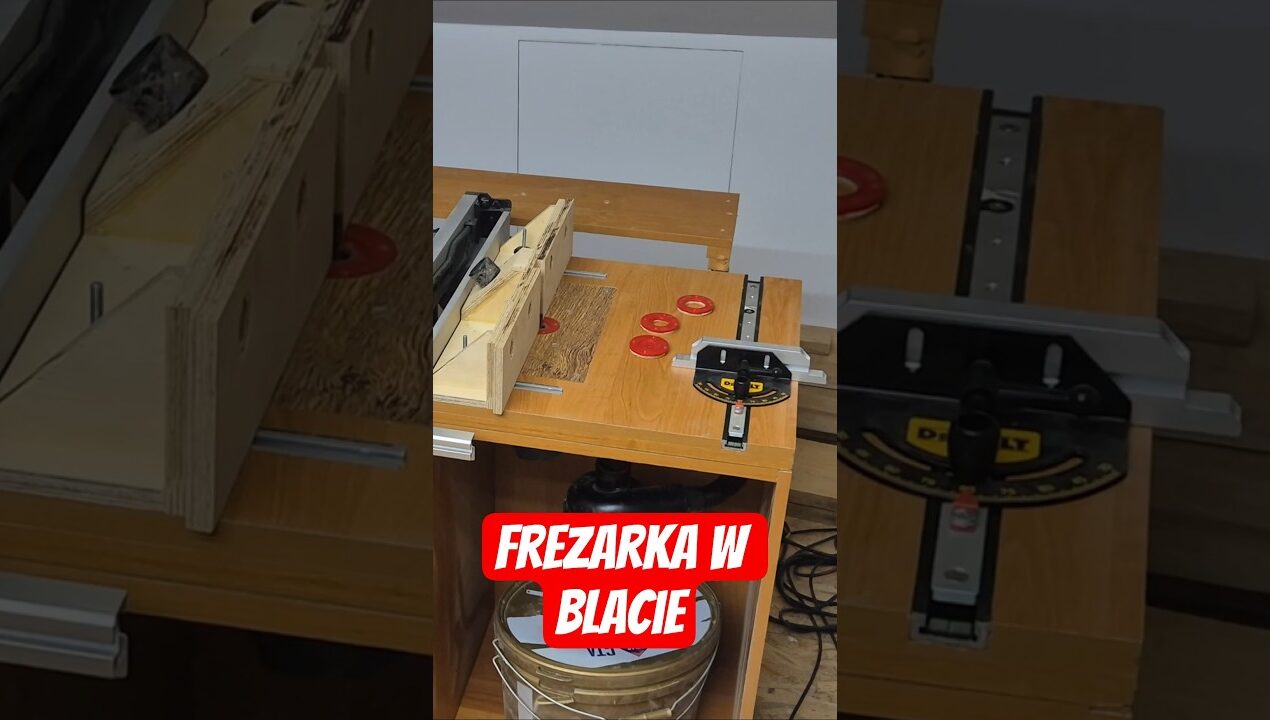 Frezarka w blacie DIY #DIY #Woodworking #Frezarka #Warsztat #Majsterkowanie #RouterTable