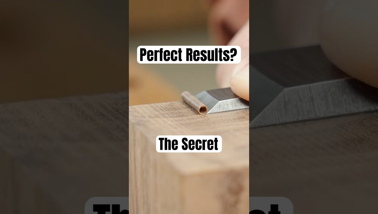 Precise Cuts Every Time with This Chisel Placement Trick #woodworking #diy #shorts
