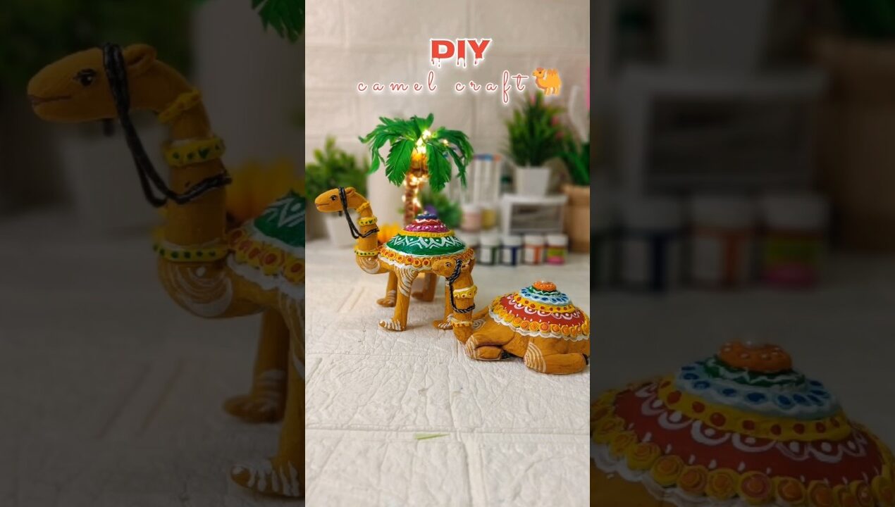 Handmade diy camel craft | easy clay art | diy easy craft idea #diy #craft #art #handmade #painting