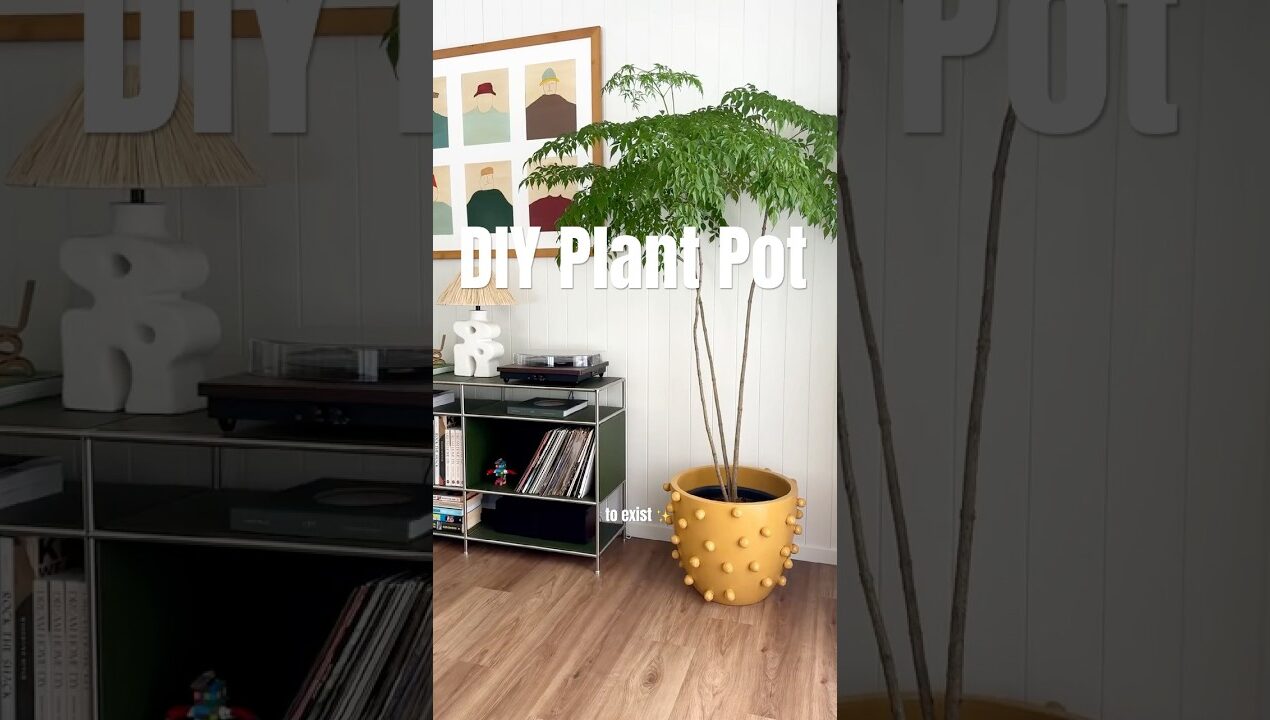 DIY Plant Pot 🪴 #diy #diyplantpot #diyplanters