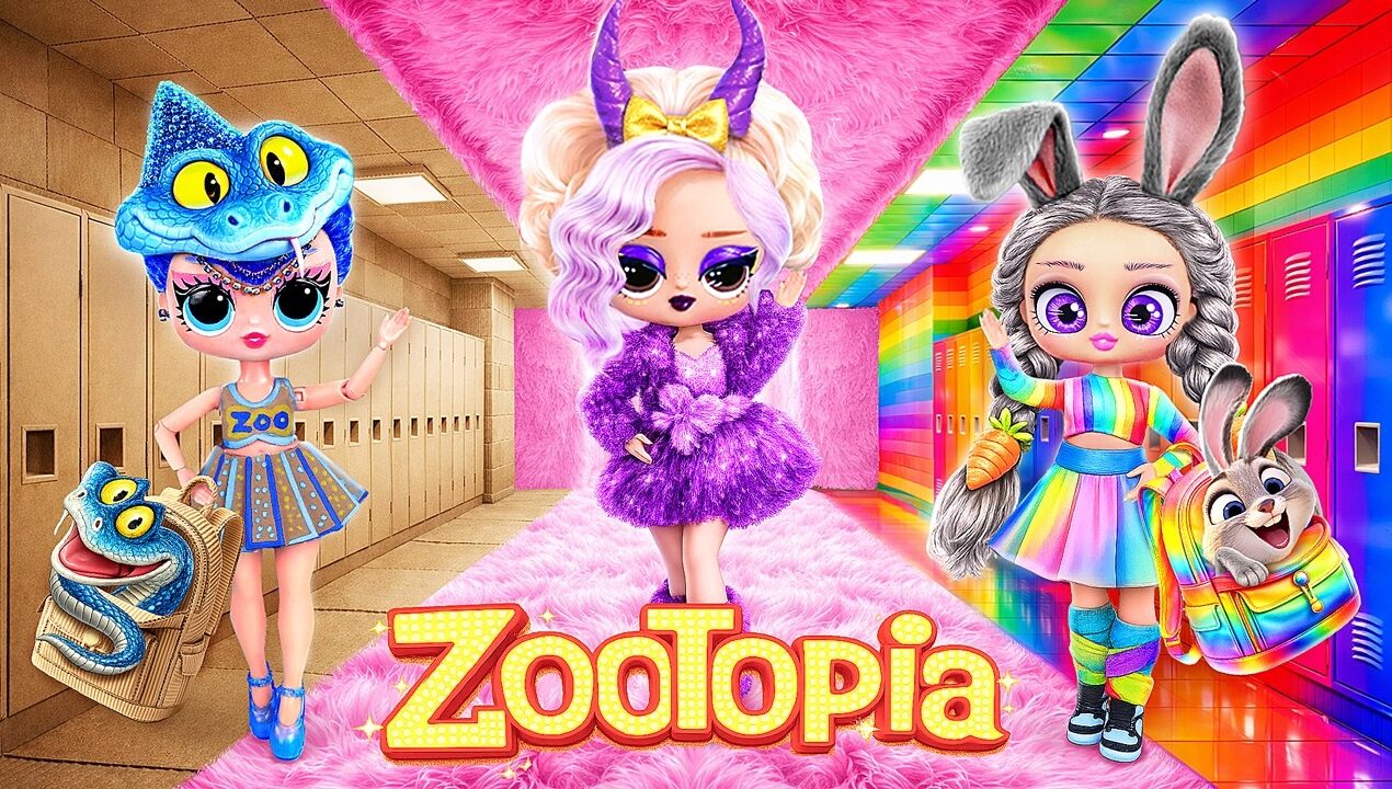 Zootopia 2 Glow Up in Rainbow, Fluffy, and Cardboard Fashion! DIY Ideas for Dolls