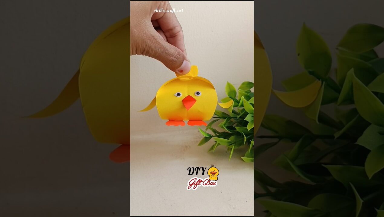 Easy 🐥 Gift Box 🎁 Ideas | Paper Gift Ideas #diy #giftbox #ytshorts #giftideas #craft #gift #shorts