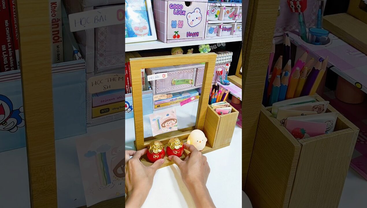 Bảng ghi chú trong suốt #diy #craft #cardboard #ideas #shortvideo